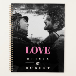Agenda Foto e nomes personalizados do Casal preto