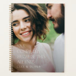 Agenda Foto elegante moderna, amor, presente<br><div class="desc">A fotografia da tipografia moderna e elegante ama completamente porque tudo isto acaba com um presente feminino moderno para o seu presente. Aniversário ideal,  aniversário,  casamento,  dia de os namorados,  dia de as mães ou presente de dia de os pais.</div>