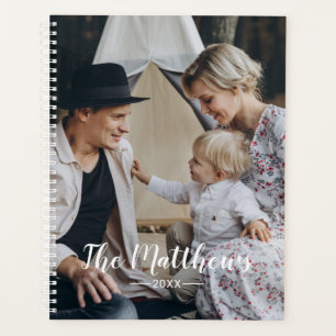 Agenda Foto personalizada com nome de família e ano esta