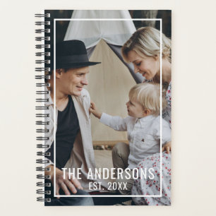 Agenda Foto personalizada com nome de família e ano estab