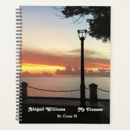 Agenda Foto Personalizada de Ilha Sunset Tropical
