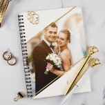 Agenda Foto personalizada monograma de ângulo minimalista<br><div class="desc">Design de fotos personalizadas modernas e minimalistas.</div>