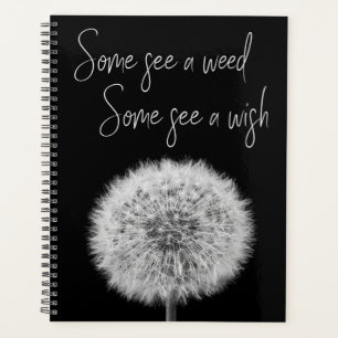 Agenda Fotografia branca negra Dandelion inspiradora