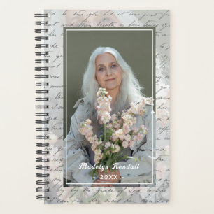 Agenda Fotografia Personalizada com Letra Antiga à Mão