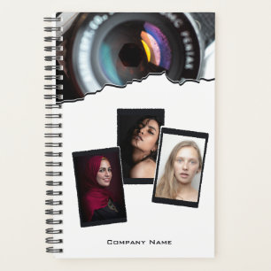Agenda Fotógrafo de Colagem de Fotos Branco Preto do prom