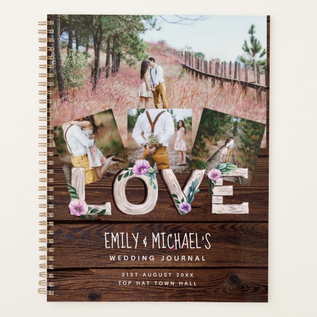 Agenda Fotos do Chá de panela de Casamento Lilac Rustic L (Frente)