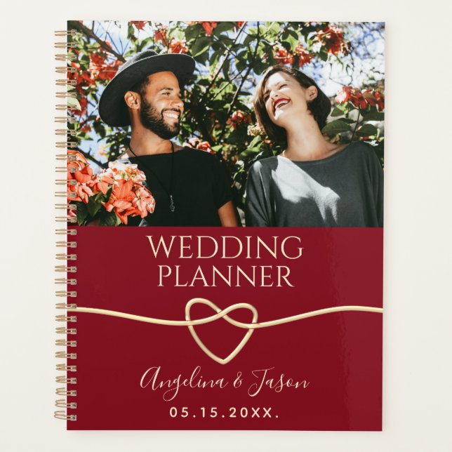 Agenda Fotos Vermelhas Casamento (Frente)