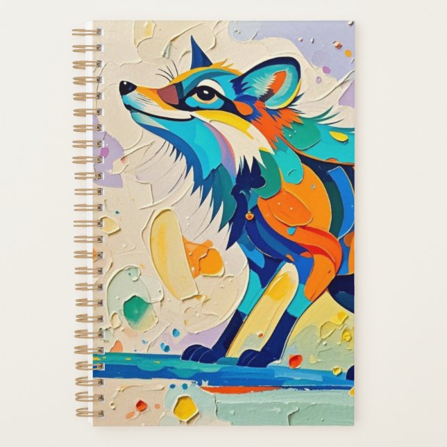 Agenda Fox Expresso abstrato art design (Frente)
