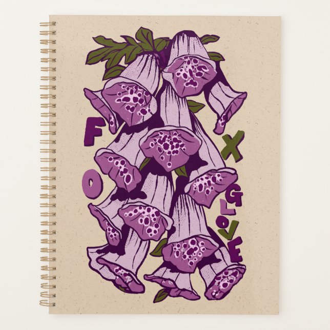 Agenda Foxglove Wildflower Retro Vibrant (Frente)