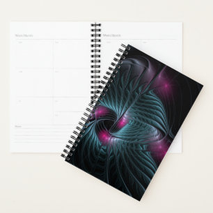 Agenda Fractal de Fantasia Colorida abstrato