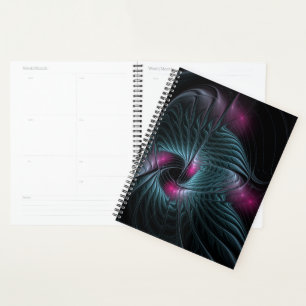 Agenda Fractal de Fantasia Colorida abstrato