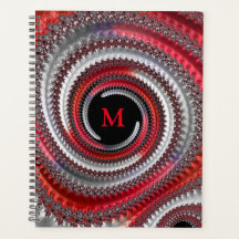 Fractal Espiral Gradiente Preto abstrato