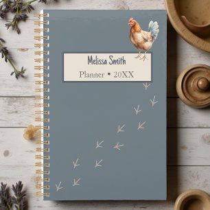 Agenda Frango de Cor de Água do Barnyard Minimalista