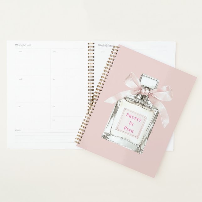 Agenda Frasco de Perfume Arco Rosa Bonito (Exibição)