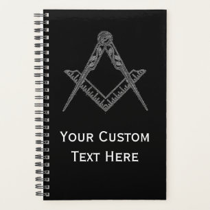 Agenda Freemason Masonic Gifts Square e Compass Black