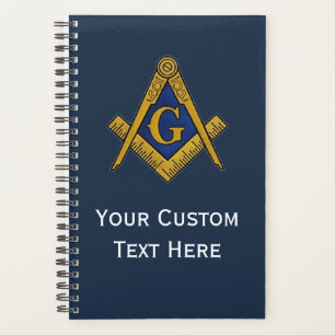 Agenda Freemason Masonic Gifts Square e Compass Blue