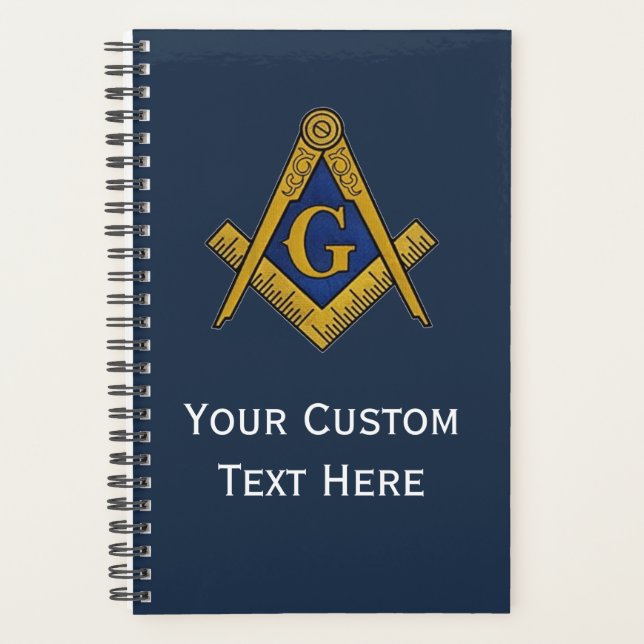 Agenda Freemason Masonic Gifts Square e Compass Blue (Frente)