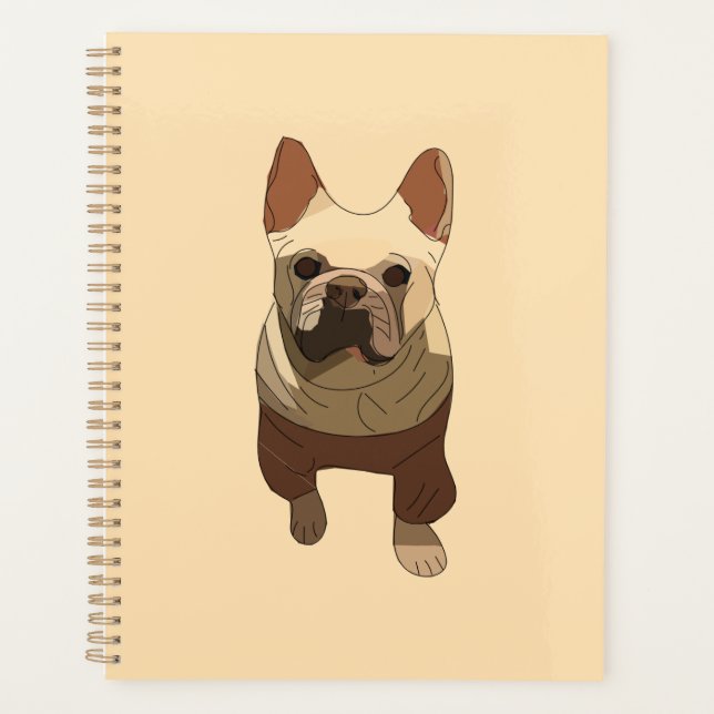 Agenda French Bulldog, Soft Peach (Frente)