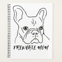 Frenchie Mãe Cara De Francês Desenhada À Mão