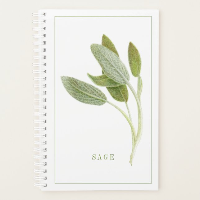 Agenda FRESH SAGE 5.5x8.5 Planejador/Calendário (Frente)