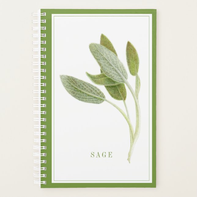 Agenda FRESH SAGE 5.5x8.5 Planner / Verde (Frente)