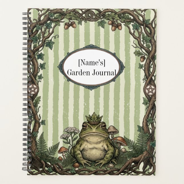 Agenda Frog King Botânico Vintage (Frente)