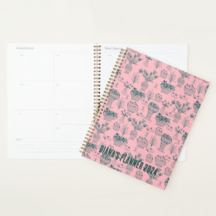Agenda Fruta & Flowers Patternos Blooms Floral Rosa PERSO