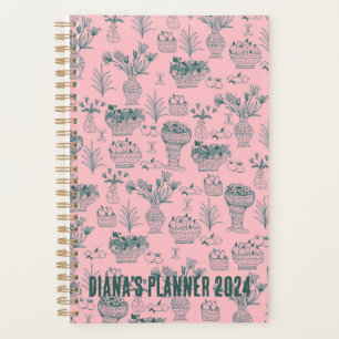 Agenda Fruta & Flowers Patternos Blooms Floral Rosa PERSO