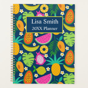 Agenda Frutas de ananás tropicais personalizadas