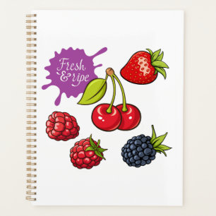 Agenda Frutas Vermelhas Frescas e Cerejas