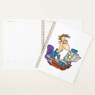 Agenda Funcionário com Cadeado do Office Worker em estoqu