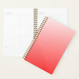 Agenda Fundo Abstrato Minimalista com Gradiente Rosa Verm