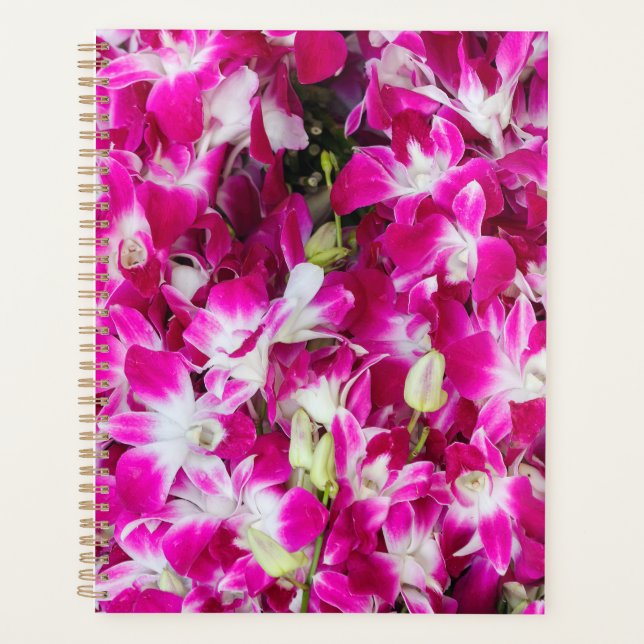 Agenda Fundo de orquídeas roxas (Frente)