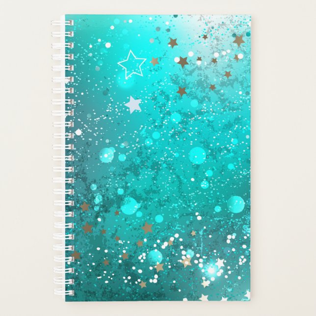 Agenda Fundo do Mint Turquoise Foil (Frente)