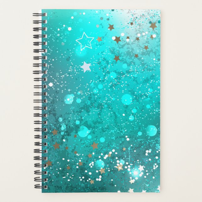 Agenda Fundo do Mint Turquoise Foil (Frente)