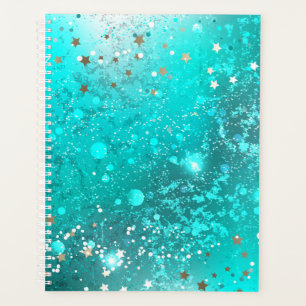 Agenda Fundo do Mint Turquoise Foil