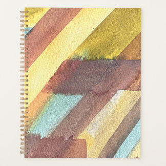 Agenda Fundo Geométrico Abstrato em Aquarela