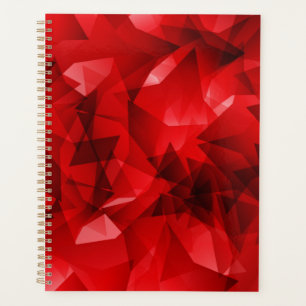 Agenda Fundo Geométrico Abstrato Vermelho-51083