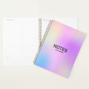 Agenda Fundo holográfico colorido n.o 3