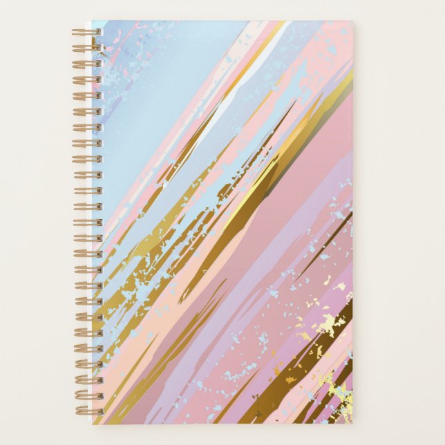 Agenda Fundo Rosa Texturizado (Frente)