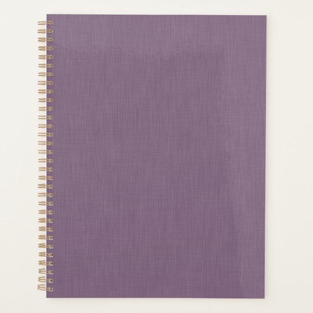 Agenda Fundo roxo texturizado calmo e simples  (Frente)