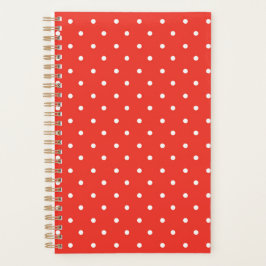 Agenda Fundo vermelho contínuo com padrão de bolinhas