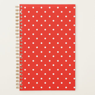 Agenda Fundo vermelho contínuo com padrão de bolinhas