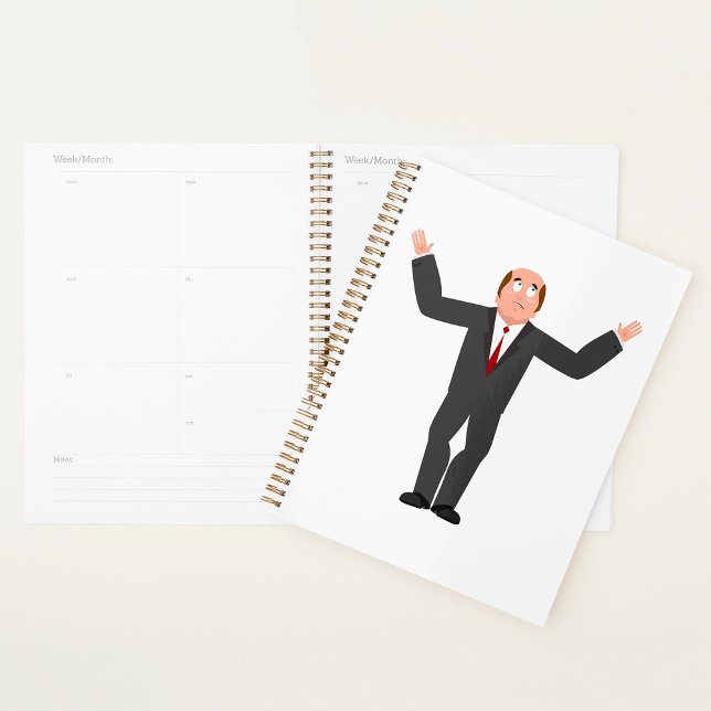 Agenda Funny Bald Businessman Engraçado Humorando (Criador carregado)
