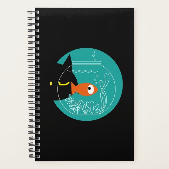 Agenda Funny Cat & Fish Planner – Kuro Catto + Kin-chan (Frente)