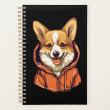 Funny Corgi Vestindo Hoodie