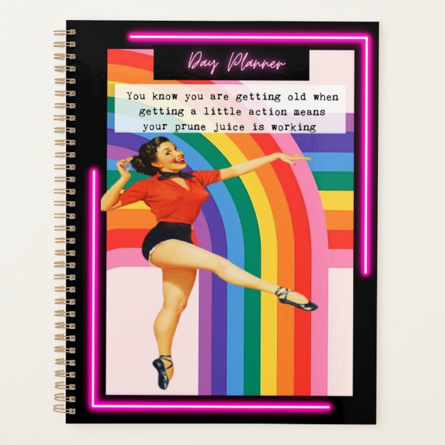 Agenda Funny Day Planner/Journal For Women Sassy-Prune (Frente)