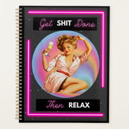 Agenda Funny Day Planner/Journal For Women Sassy-Relax