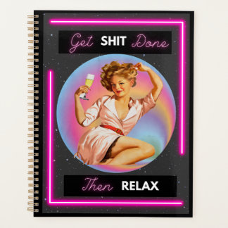 Agenda Funny Day Planner/Journal For Women Sassy-Relax