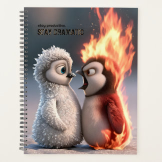 Agenda Funny Fire and Ice Penguin